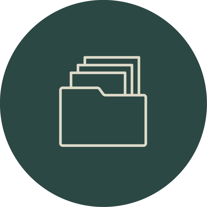 File icon, interior design bookkeeper